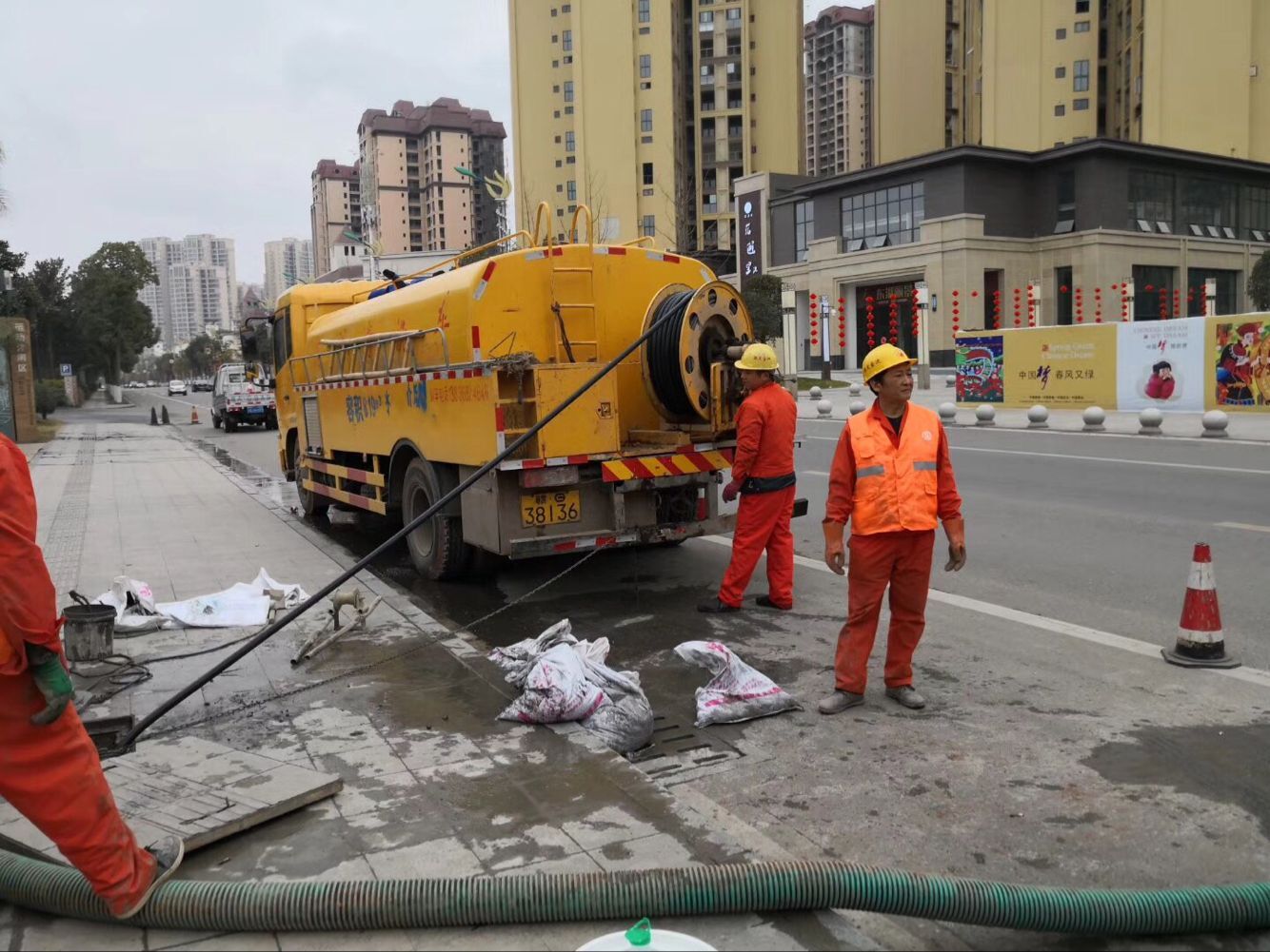 弓长岭排污管道清淤-管道清洗